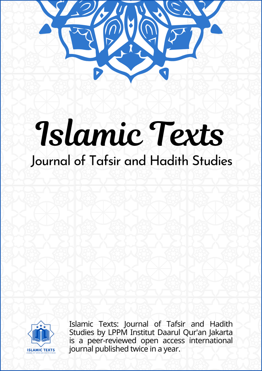 					View Vol. 1 No. 1 (2025): Islamic Texts: Journal of Tafsir and Hadith Studies
				